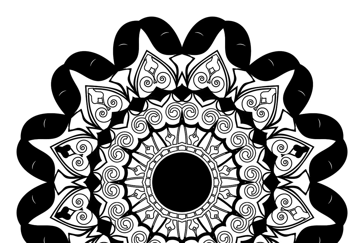 27 mandala vector backgrounds design, a Pattern Graphic by NJ Himel (Photo 9 of 28)