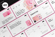 Pink Modern Creative Agency PPT, a Presentation Template by graphicook (Thumbnail 1 of 4)