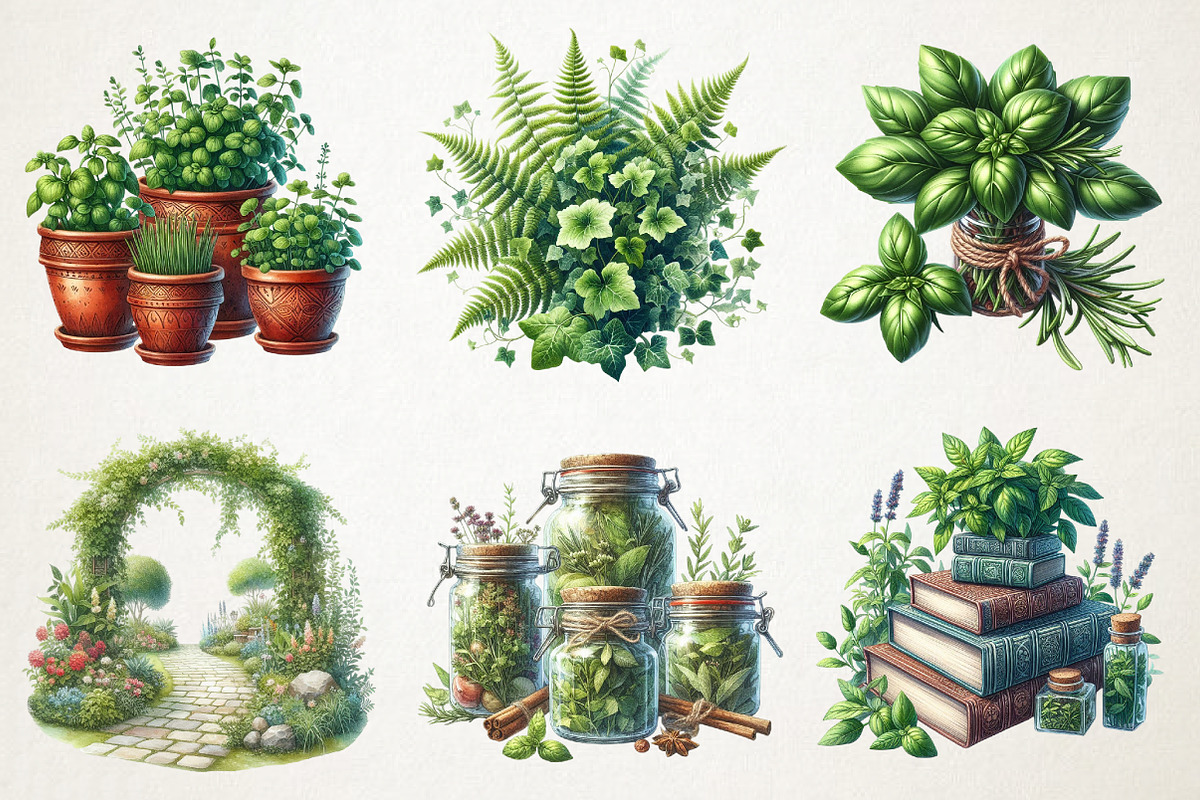 Green Garden Clipart, an Illustration by RobertsArt (Photo 2 of 7)