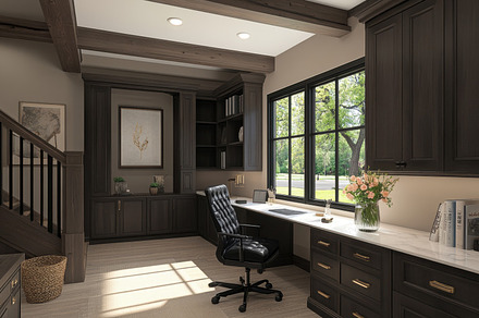 Bright, stylish home office, a Photo by Beautiful things