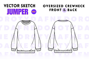 Oversize Crewneck Jumper, an Apparel Mockup by Doroty Dafne Designs (Thumbnail 2 of 7)