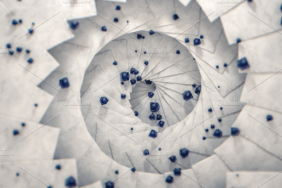 Abstract Spiral Stairways – YIN, an Abstract Photo by ARTOMATIC (Photo 2 of 2)