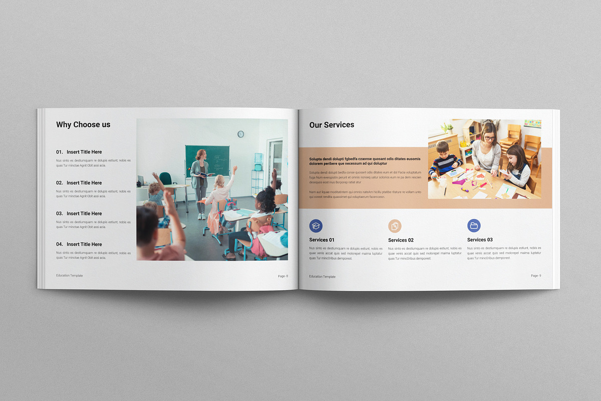 Education Template Landscape, a Brochure Template by E-Type (Photo 4 of 7)