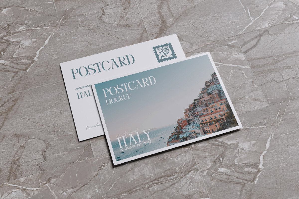 Postcard Mockup Bundle Set, an Advertising Mockup by Rielismee (Photo 2 of 5)