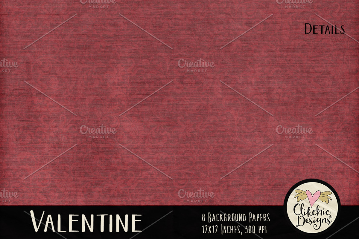 Valentine Background Textures preview 3