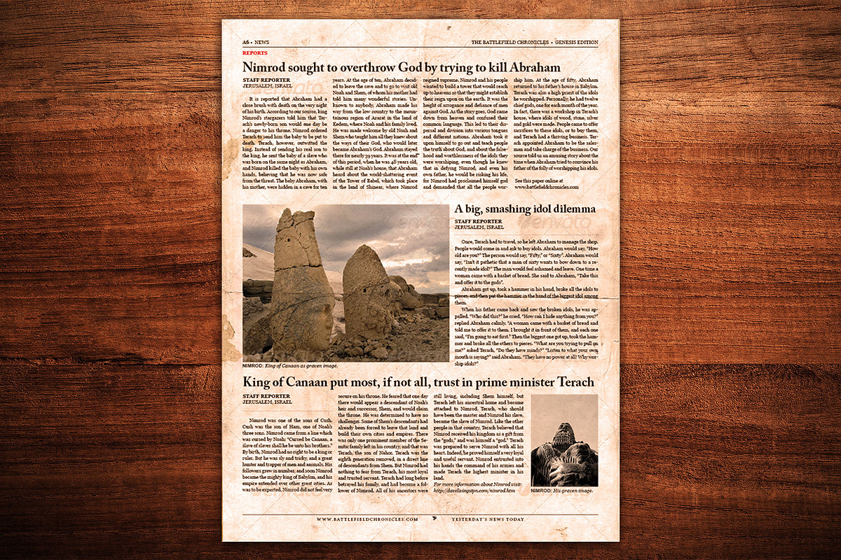 Newspaper Template for InDesign, a Magazine Template by Newspaper Templates (Photo 7 of 12)