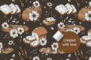 Pastry Chef Bakery Pattern Set, a Pattern Graphic by Red Ink (Thumbnail 3 of 9)
