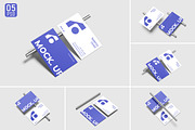 Realistic Business Card Mockup, an Advertising Mockup by Graphic Deal (Thumbnail 1 of 6)