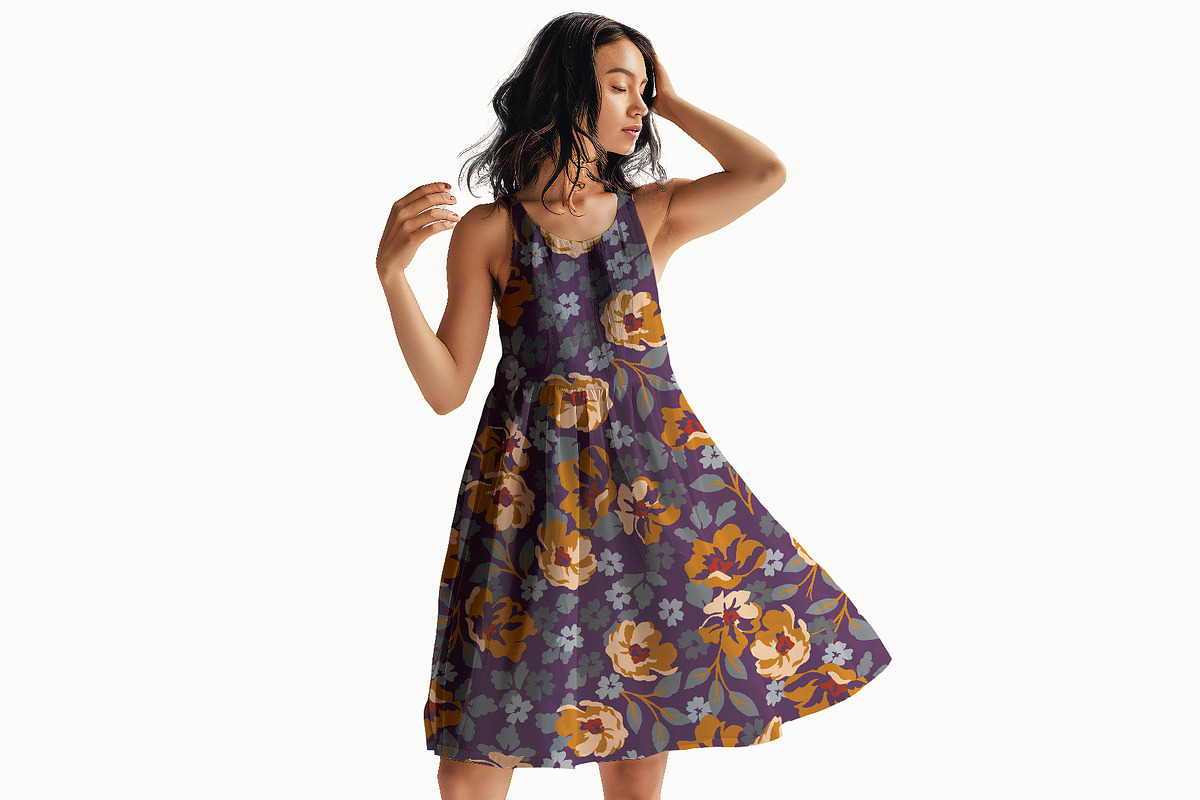 Vintage Floral Seamless Pattern, a Pattern Graphic by StudioGlouna (Photo 9 of 11)