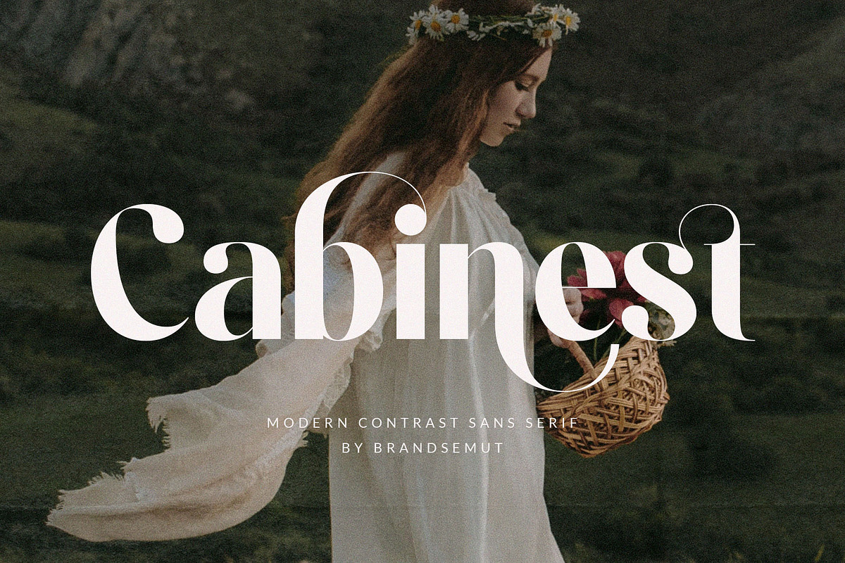Cabinest – Contrast Sans Serif, a Sans Serif Font by BrandSemut (Photo 1 of 12)