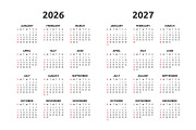 Calendar 2024, 2025 and 2031, an Object Graphic by Volyk (Thumbnail 3 of 5)