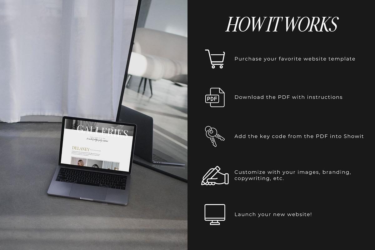 Gallery Showit Website Template, a Landing Page Template by Blush Created (Photo 3 of 10)