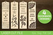 Bookmark Laser Cut SVG, a Templates & Theme by Lerina Art (Thumbnail 1 of 3)