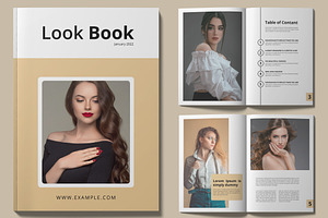 Look Book Template Magazine Design