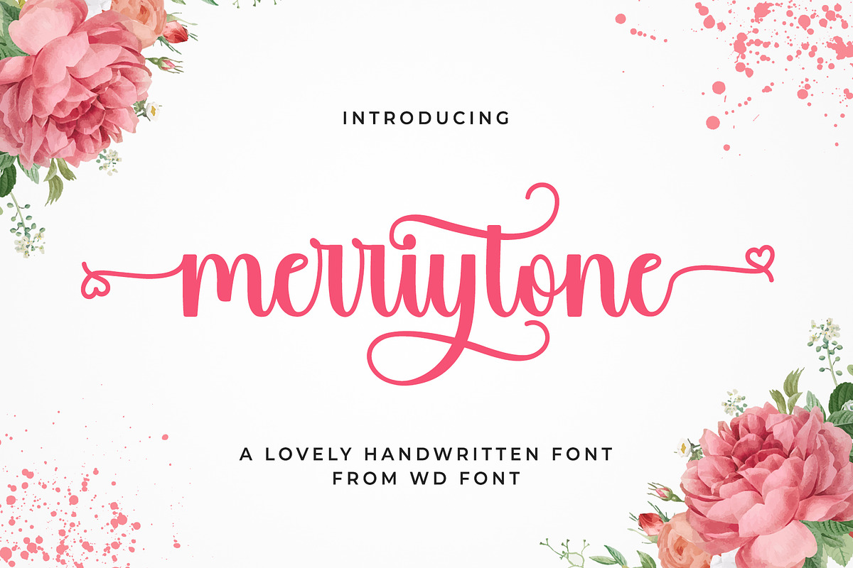 Merrytone | Modern Stylish Font, a Script Font by WDfont (Photo 1 of 7)