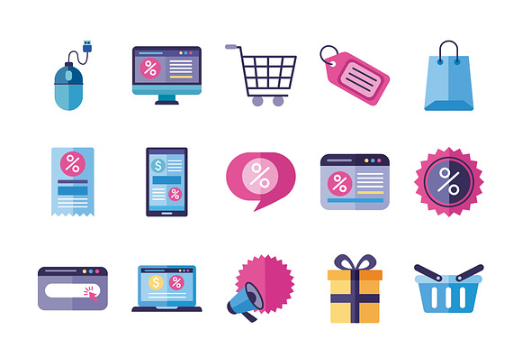 Cyber Monday Icon Set preview 2