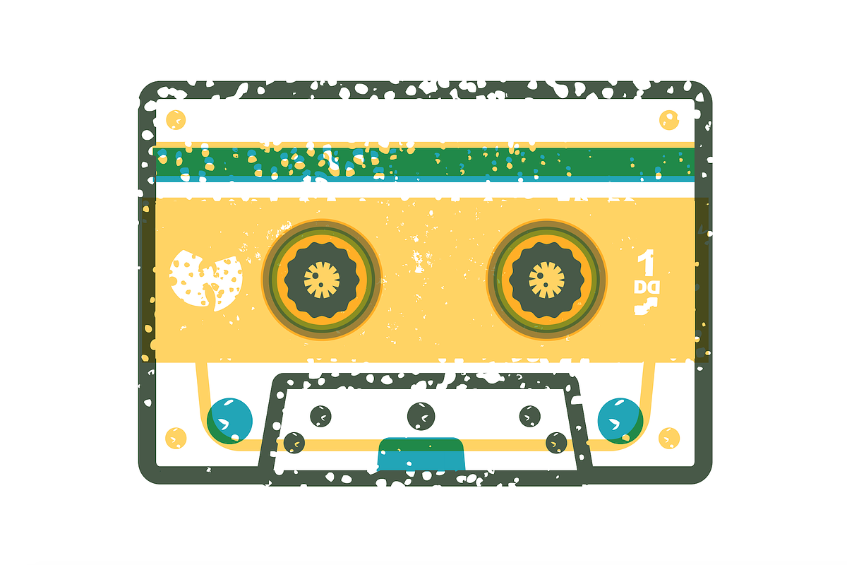 Never Forget VHS Tape Retro Stickers, an Object Illustration by Darts Lines (Photo 4 of 6)