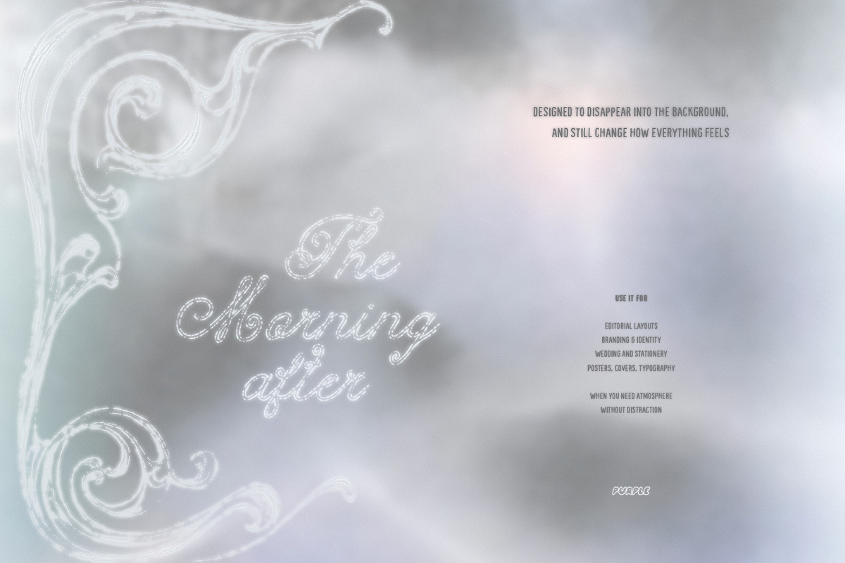 The Morning After: 70 Backgrounds, a Background Graphic by Purple (Photo 5 of 11)