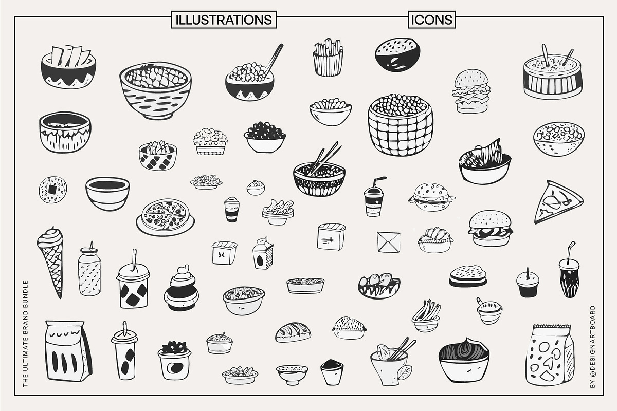 Food Logos & Packaging Kit Vol. 01, a Branding & Logo Template by @designartboard (Photo 24 of 28)