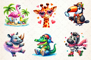 Quirky Safari Animals Clipart, an Illustration by Dream Creation (Thumbnail 3 of 5)