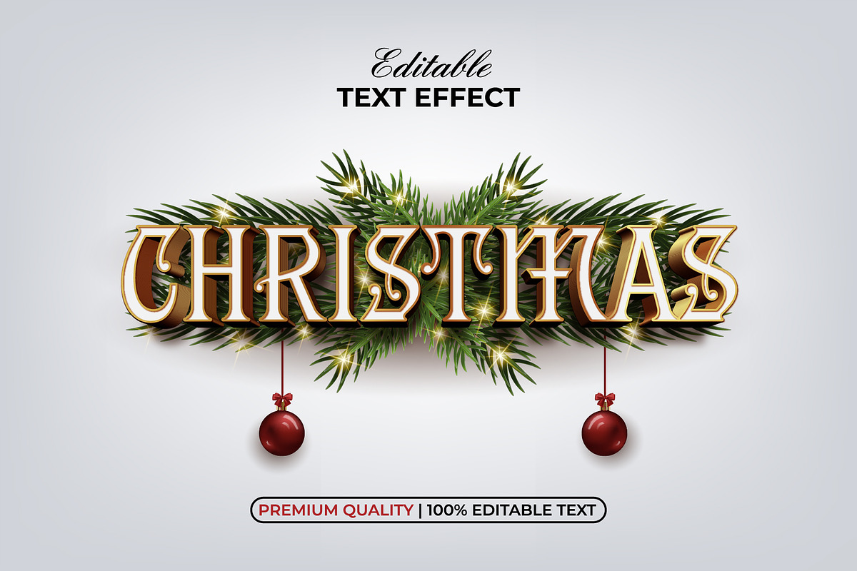 Christmas Text Effect Gold Style, a Layer Style Add-On by Mockmenot (Photo 1 of 2)