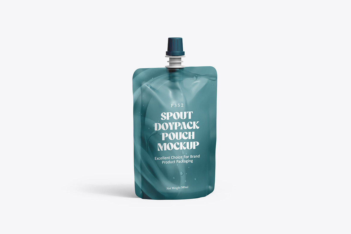 Spout Pouch Packaging Brand Mockup, a Packaging Mockup by Ram Studio (Photo 7 of 14)