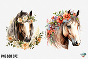 Boho Horse Flower Watercolor, an Illustration by Gemstone (Thumbnail 12 of 12)