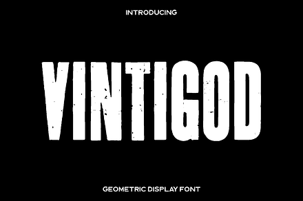 Vintigod - Sans Serif Font, a Sans Serif Font by Luna Shop