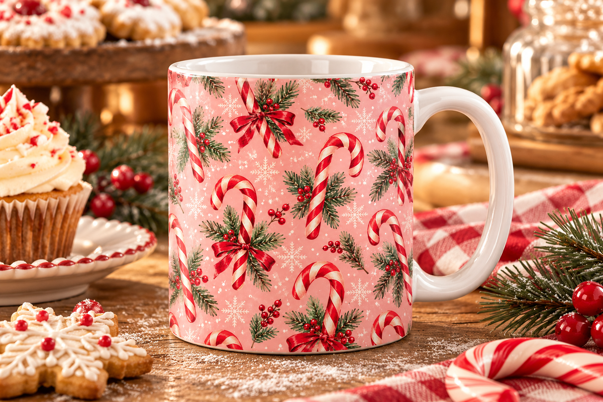 Peppermint Parlor Seamless Patterns, a Pattern Graphic by Colorsfav (Photo 6 of 7)