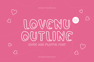 Lovenu Outline - Love & Outline Font