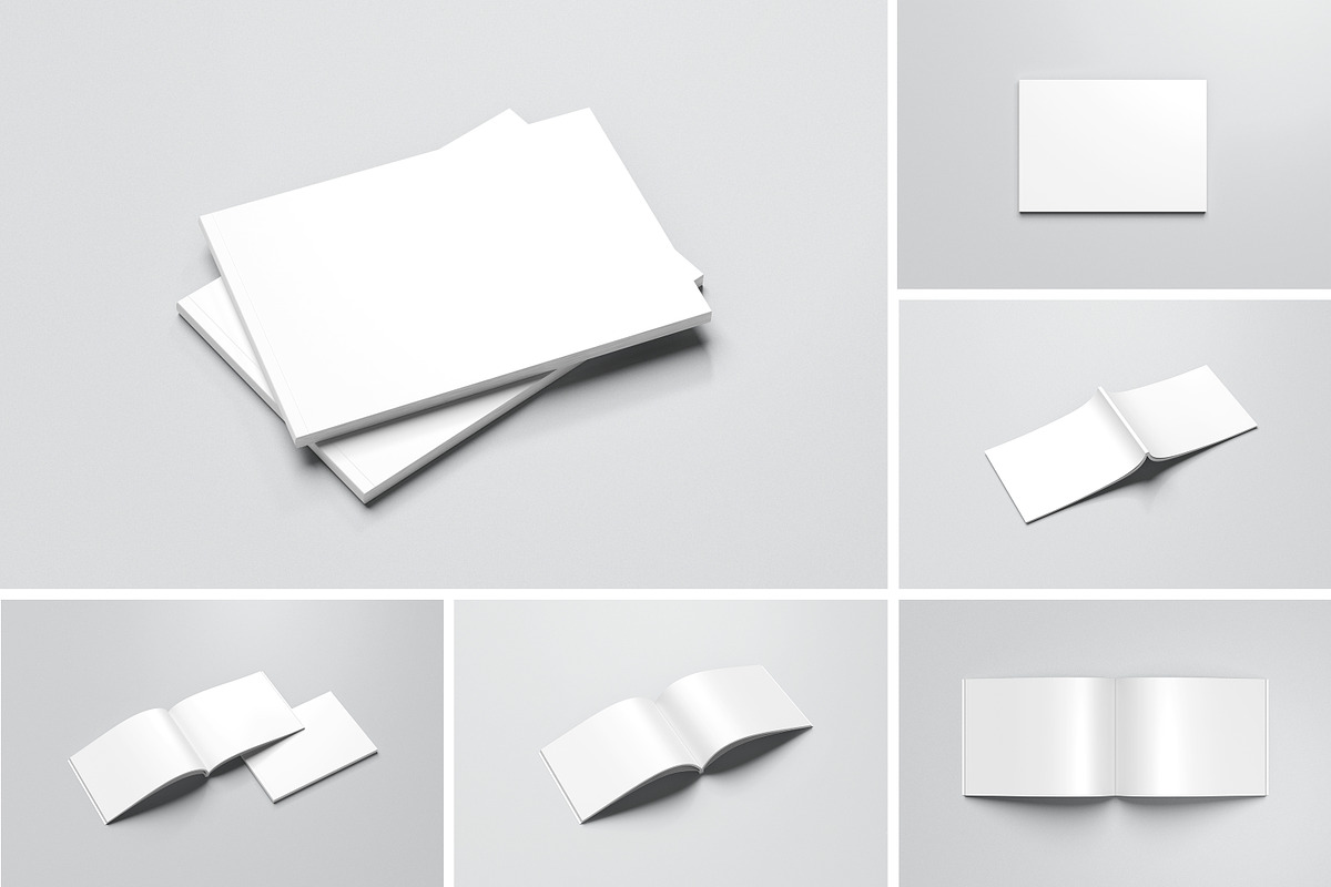 Landscape Brochure / Catalog Mockup, a Print Template by simuradi (Photo 9 of 9)