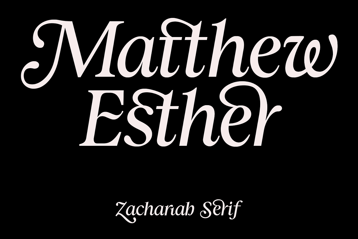 Zachariah Calligraphic Italic Serif, a Serif Font by Viswell (Photo 3 of 10)