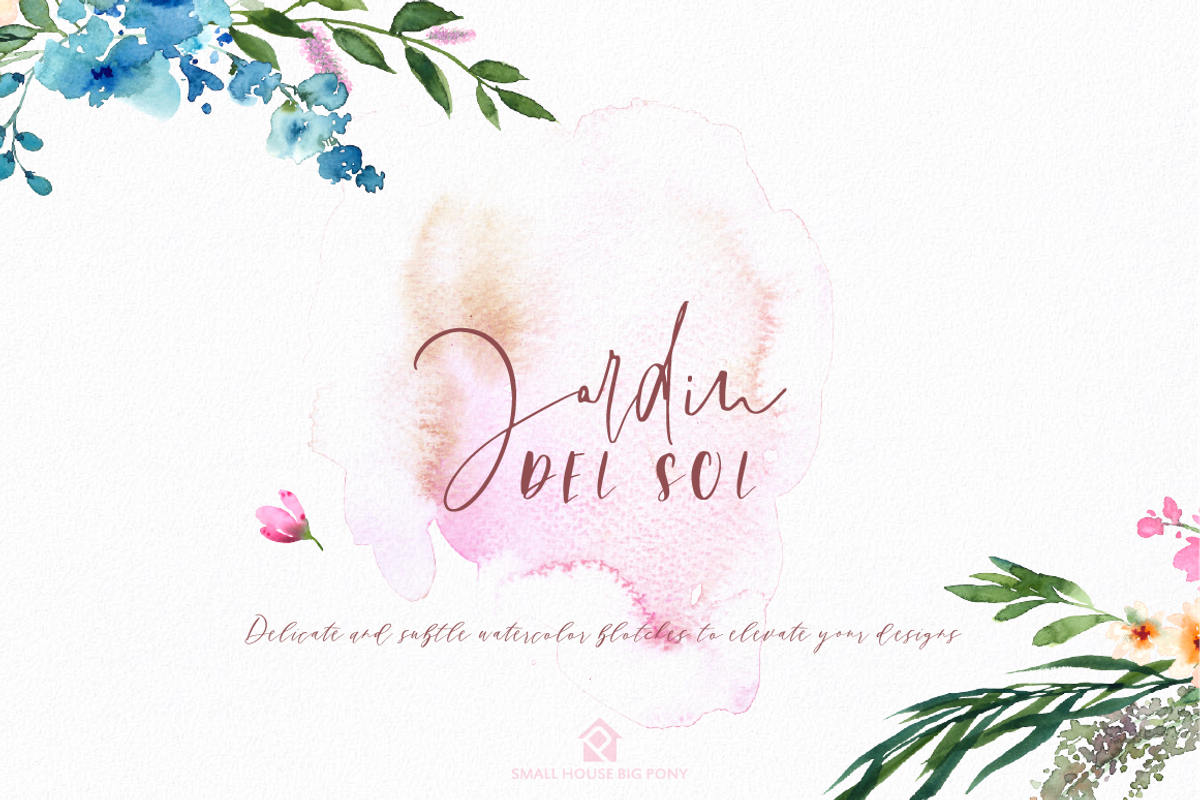 Jardin Del Sol - Watercolor Floral S, an Illustration by SmallHouseBigPony (Photo 3 of 13)