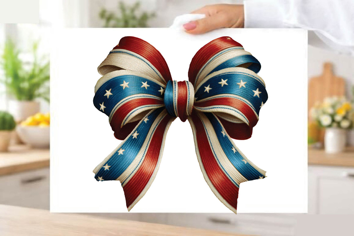 Patriotic USA Bow Clipart, an Illustration by SVGArt (Photo 9 of 9)