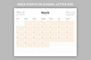 Monthly Planner 2027 (MP021-27), a Stationery Template by mikhailmorosin (Thumbnail 3 of 4)
