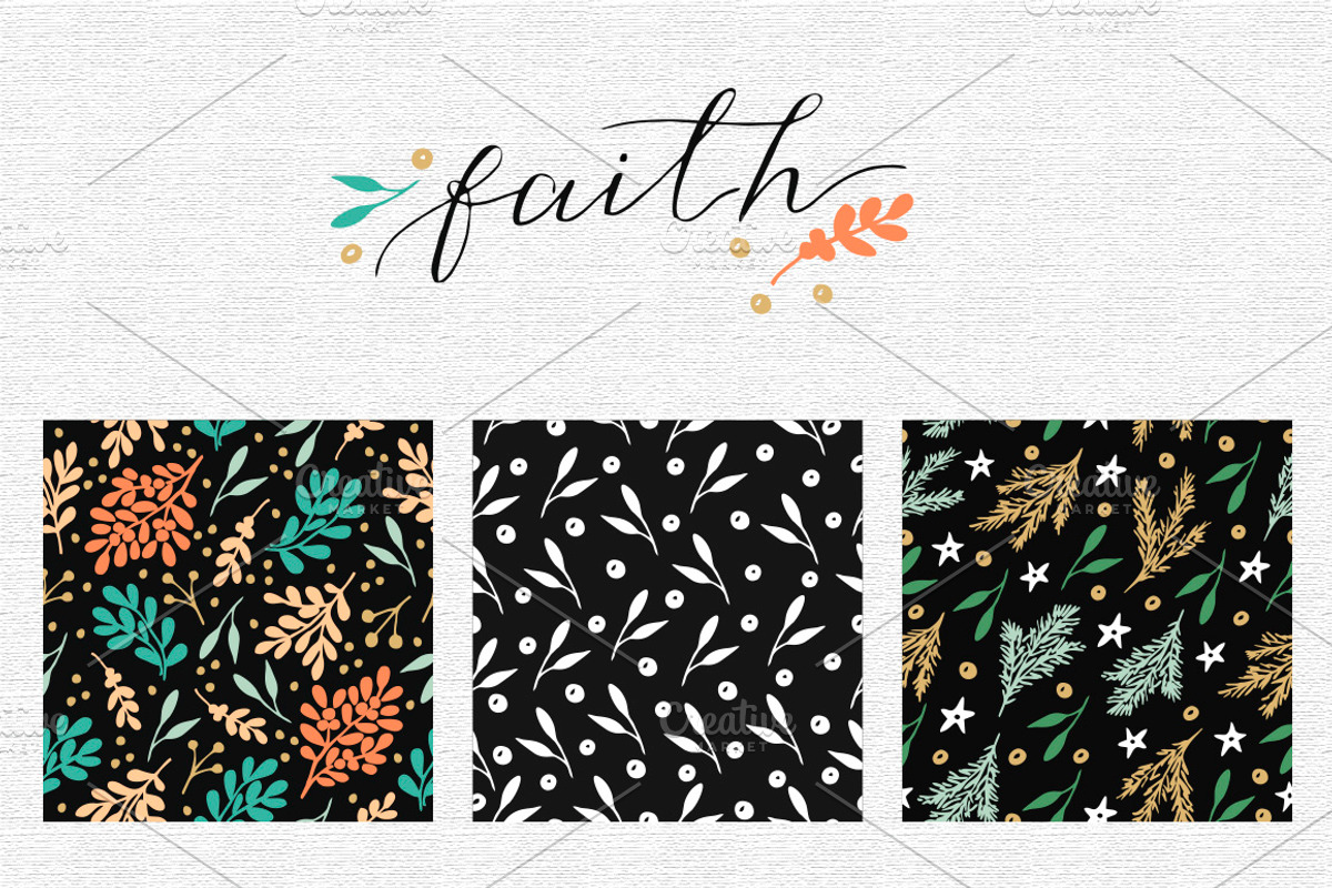 Holiday Patterns collection, a Pattern Graphic by Ola-la-la (Photo 7 of 12)