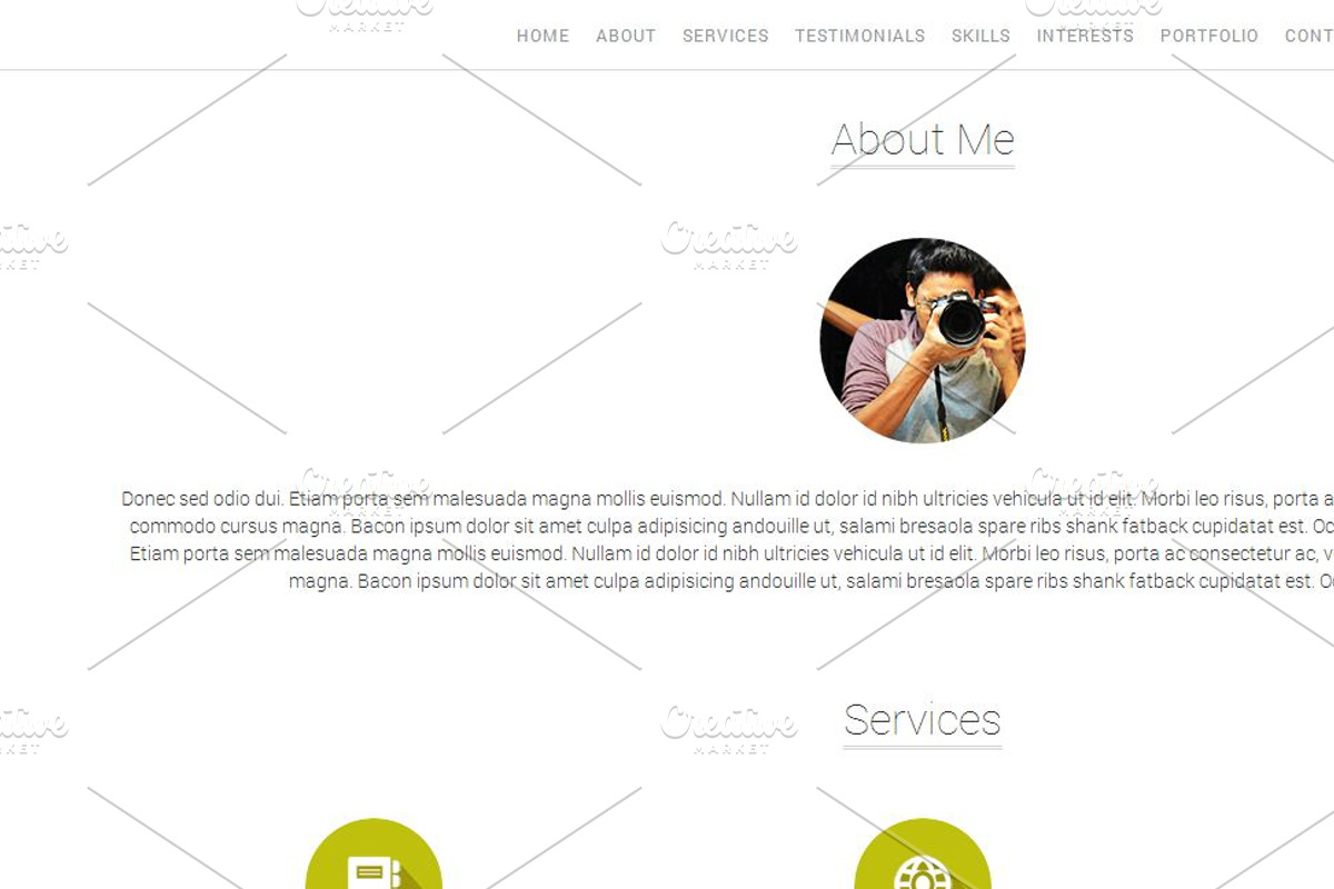 Axiata - Responsive Portfolio/Resume, a Bootstrap Template by Pentaclay (Photo 2 of 5)