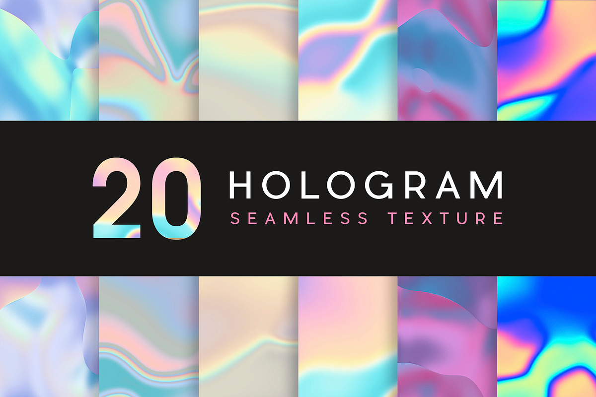 20 Holographic seamless textures, a Texture Graphic by Pykhtik Design Shop (Photo 1 of 4)