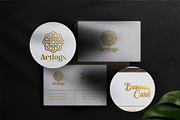 White Paper Business Card Mockup, an Advertising Mockup by Artlogs (Thumbnail 3 of 3)