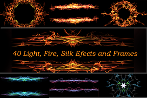 40x Light, fire, silk effects and fr