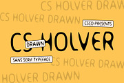 CS Holver Drawn, a Sans Serif Font by Craft Supply Co. (Thumbnail 1 of 8)
