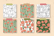 Flowers Сarnation. Sketch vector, an Illustration by irina.vaneeva (Thumbnail 2 of 3)