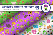 Cute Baby Seamless Patterns 18., a Pattern Graphic by KENO Mascots (Thumbnail 2 of 6)