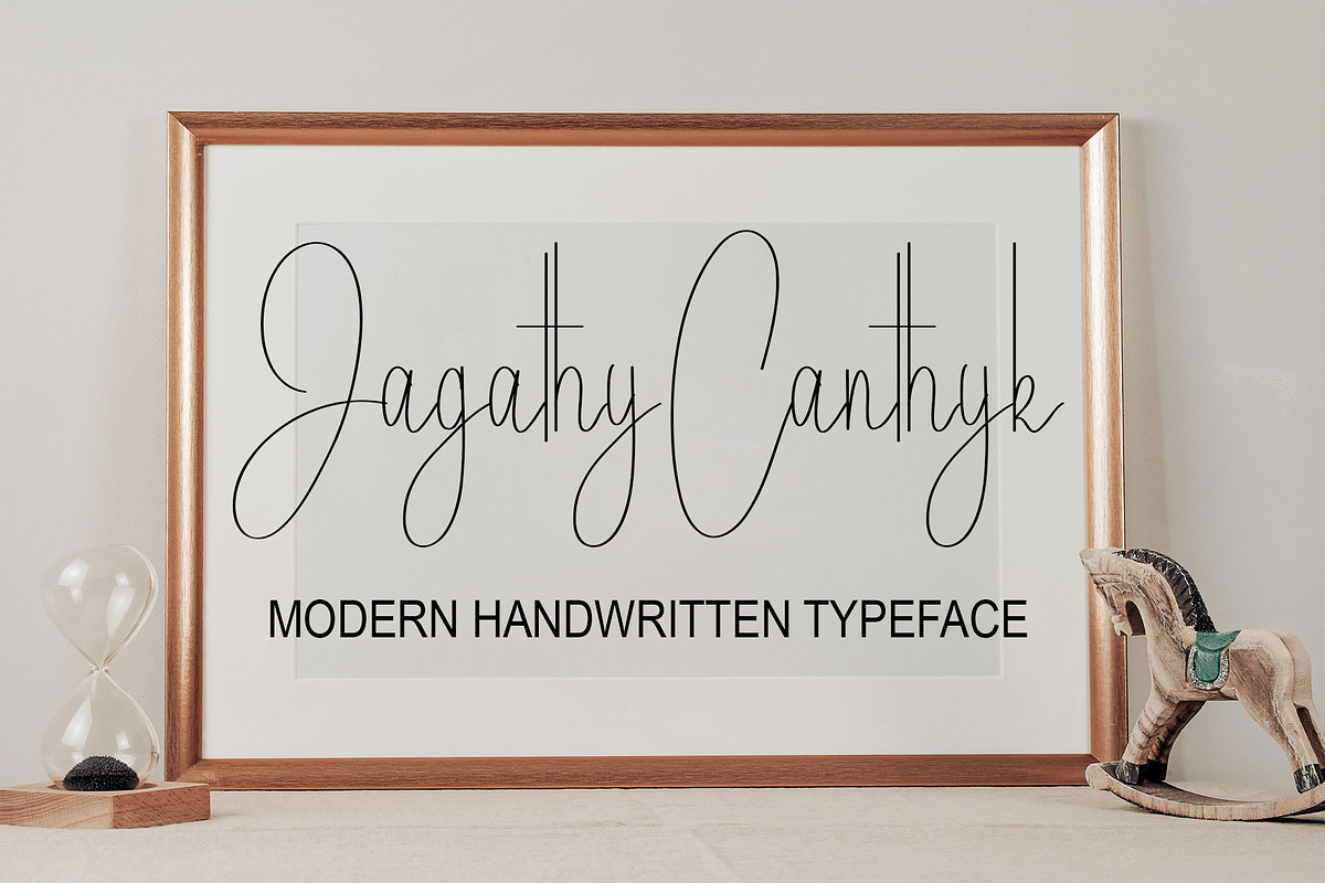 Jagathy Canthyk, a Script Font by Canden Meutuah (Photo 2 of 5)