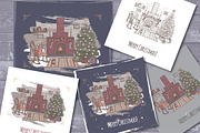 Christmas card with fireplace, a Card Template by Quetzal Art (Thumbnail 2 of 3)