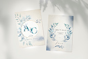 Classic Blue Watercolor Botanical, a Decorative Illustration by Papatongartist (Thumbnail 4 of 10)