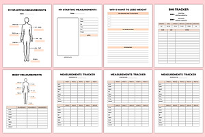 Weight Loss Planner Canva KDP