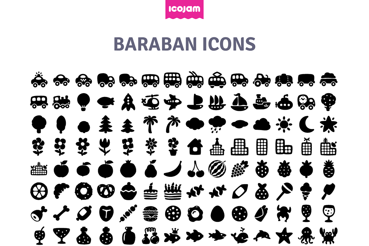 206 Baraban Flat & Solid icons, an Icon by Icojam store (Photo 4 of 4)