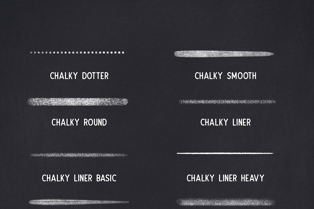 CHALK BRUSHES FOR PROCREATE, a Brush Add-On by seamless team (Photo 4 of 6)