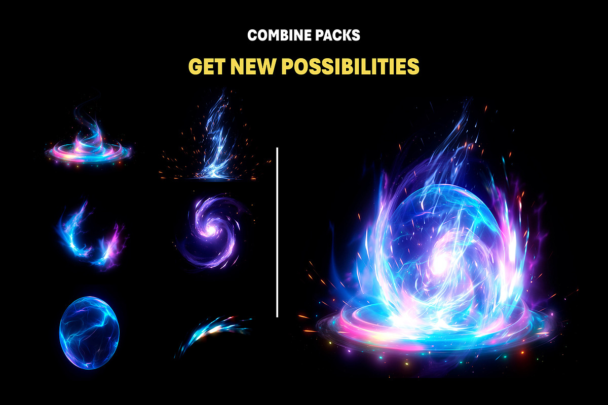200+ Magic Sphere Overlay Effects, an Object Graphic by Mikel Blazgad (Photo 7 of 11)